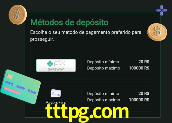 O cassino tttpg.com oferece uma grande variedade de métodos de pagamento